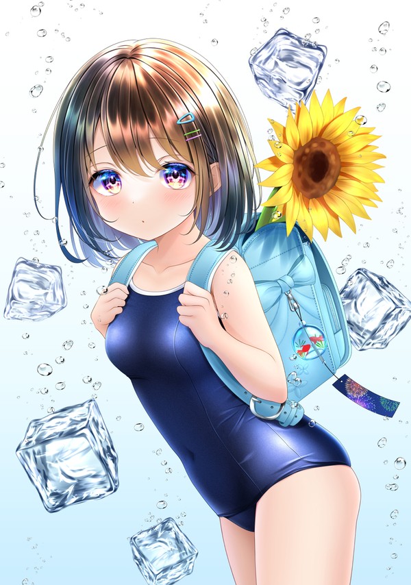 むっちりスク水ランドセルちゃん