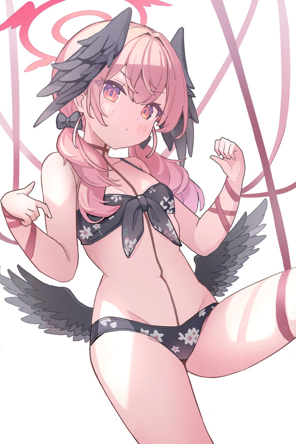 水着コハルと謎のリボン