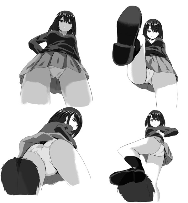 下から