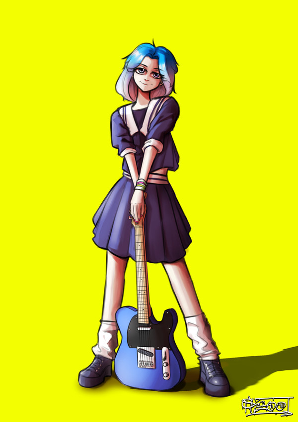 blue telecaster gurl