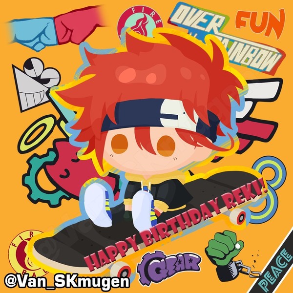 レキくんお誕生日おめでとう！🌺🛹