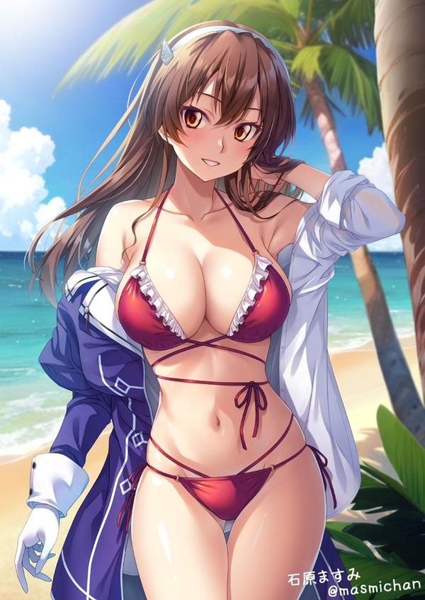 足柄さんは赤ビキニが似合うと思うんです(*´Д`)=333