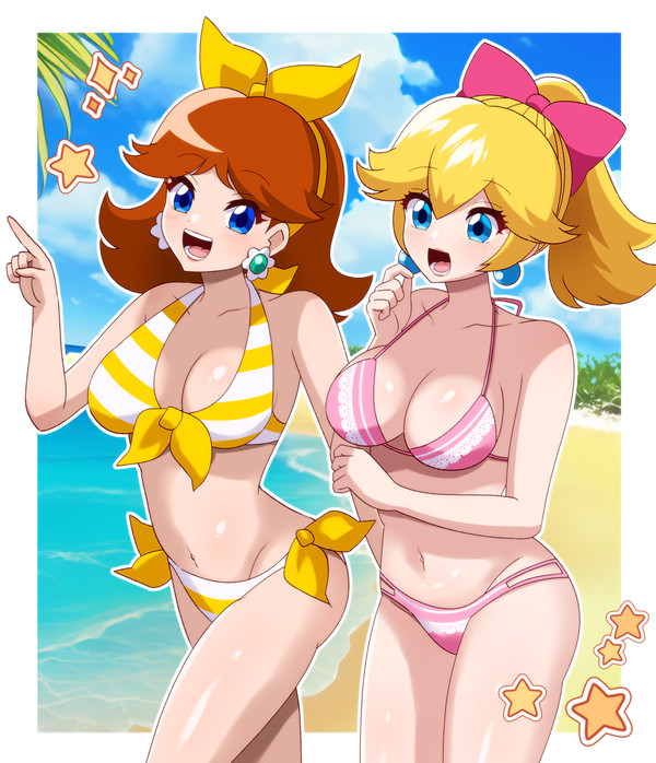 水着ピーチ&デイジー