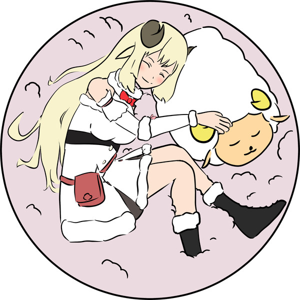 Watame sleep with membersheep