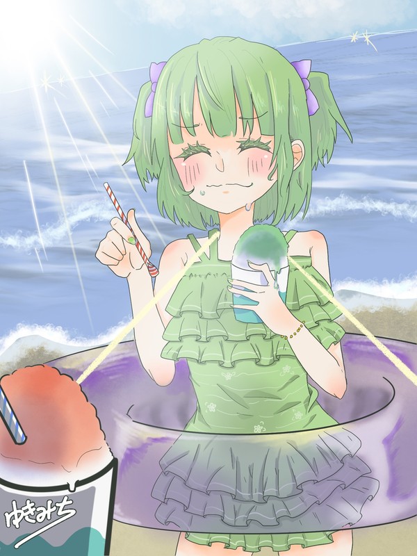 海辺のかき氷