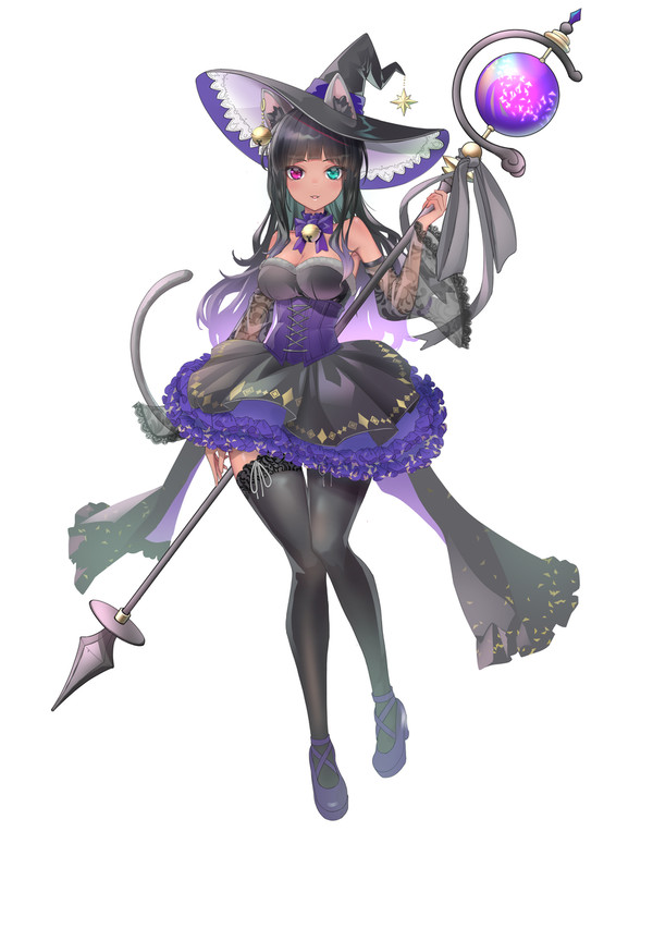 ネコの魔法使い (VTuber art)