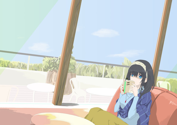 鷺沢文香@カフェ