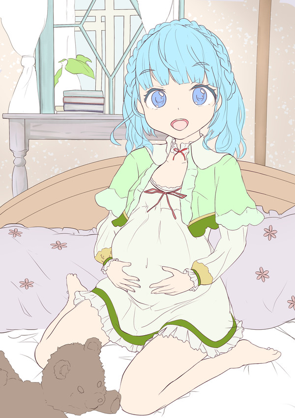 リクエスト　ロリ妊婦さん　べた塗２