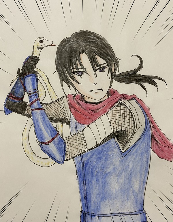「妄想挿絵」巴さん、白（しろ）さん居ました！