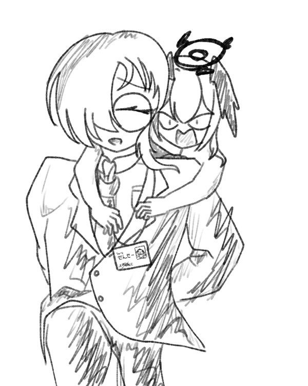 ブルアカらくがき