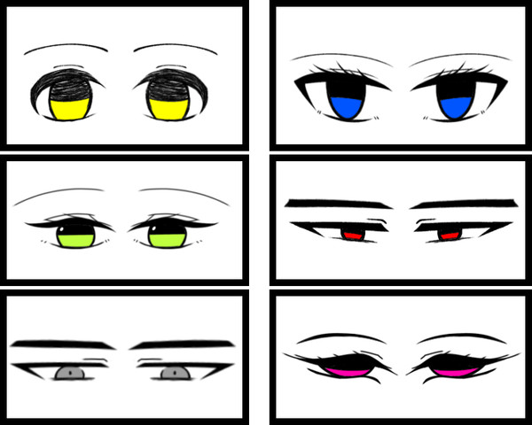 色んな目描いてみた