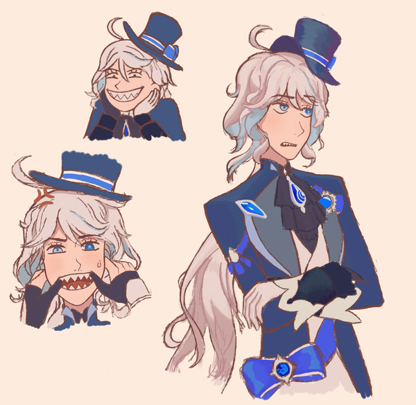Furina with shark teeth!!