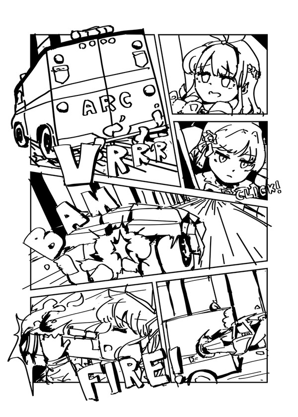 Arcaea　ダークナイトパロ　アメコミ風