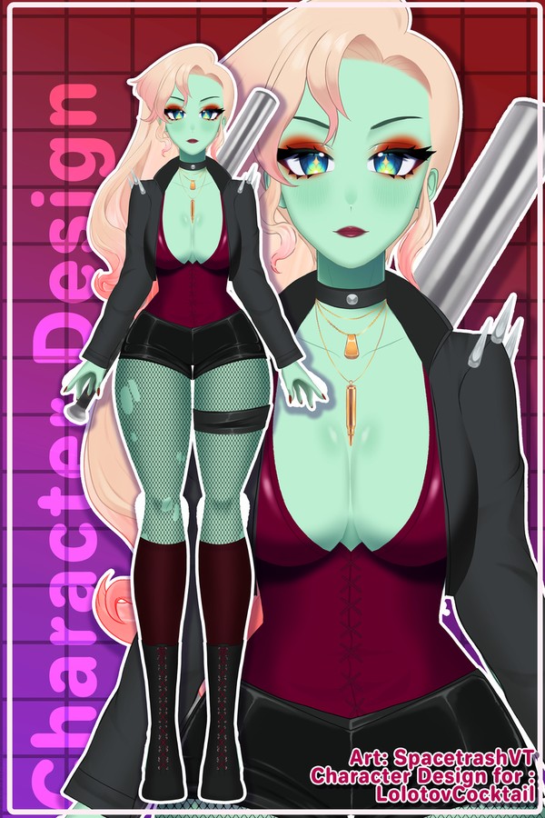 LolotovC Vtuber Design + Model