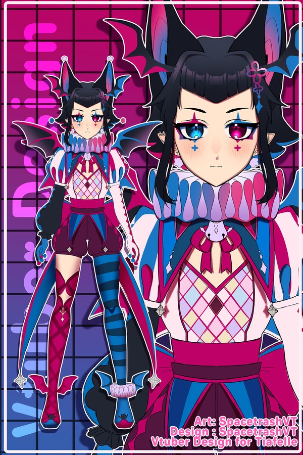 Tiafelle Vtuber Design