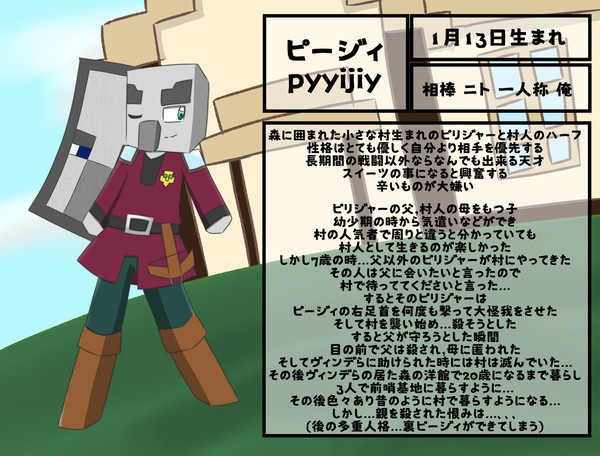 キャラクターシート ピージィ