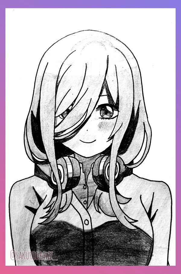 Miku Nakano fanart sketch