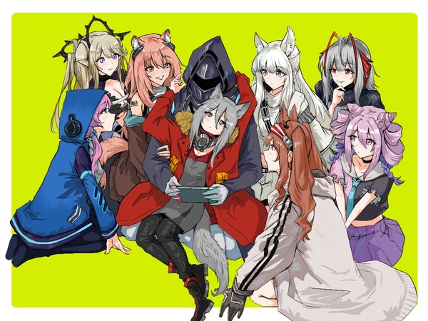 【明日方舟】被干员们包围的博士不知所措