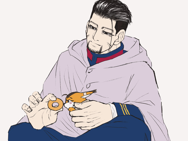 スーシュカを餌付けする尾形🥯