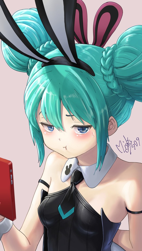 拗ねてるミクさん