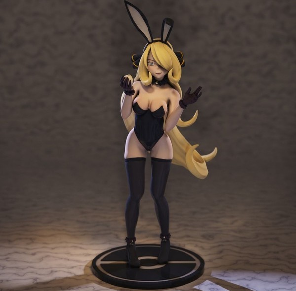 Cynthia bunnyGIrl AnimeFigure 3D