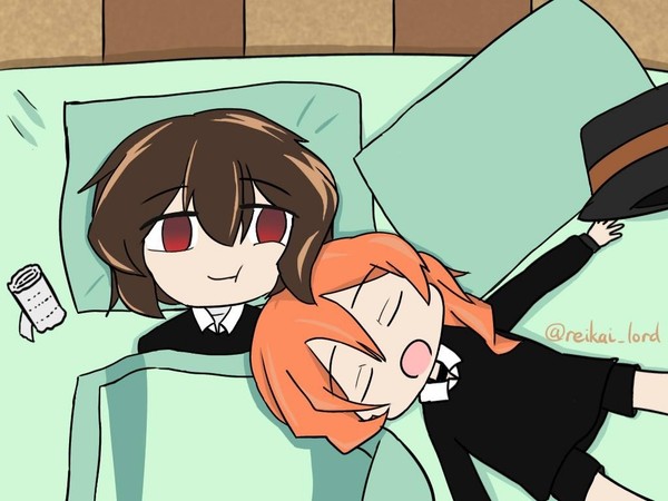 Sleeping Dazai & Chuya