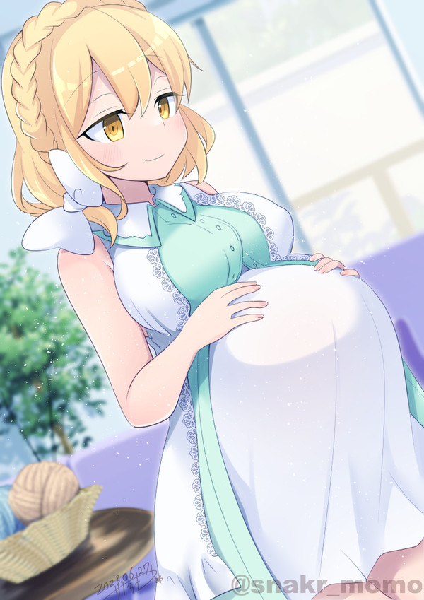 【skeb】ニット妊婦