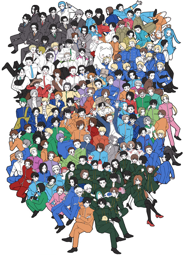 青鉄全員描いてみた