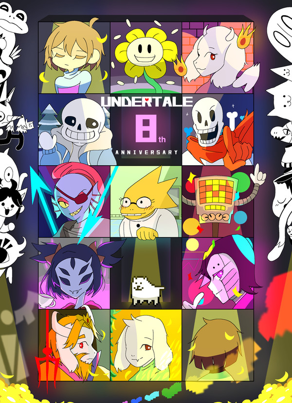 UNDERTALE八周年記念イラスト