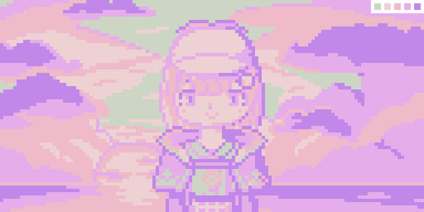 Ame in the sunset