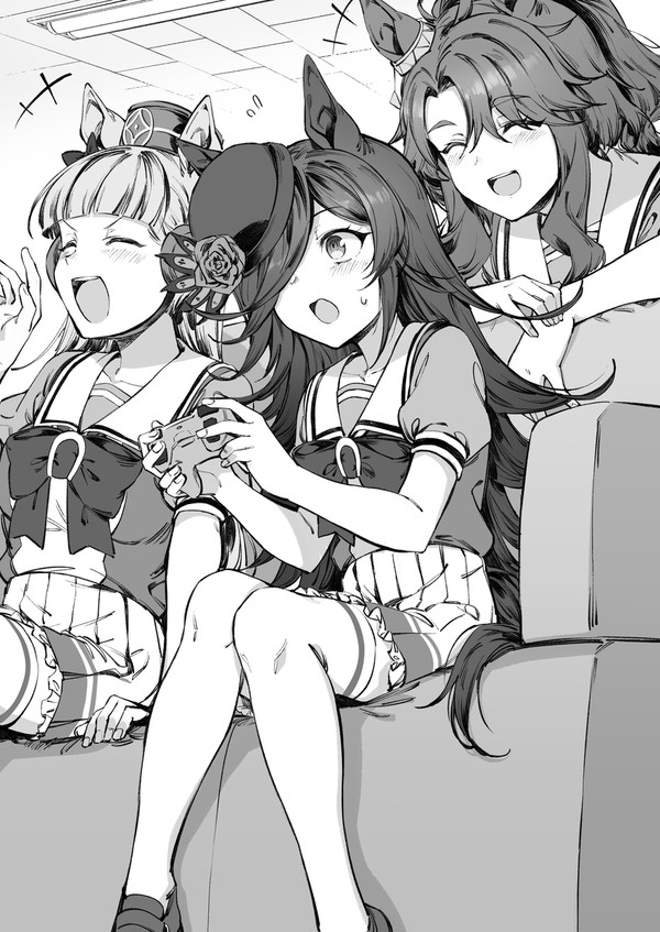 ホラゲ実況するウマ娘たち