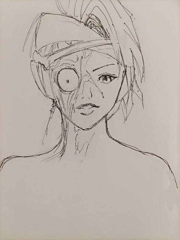 幽遊白書　練習絵