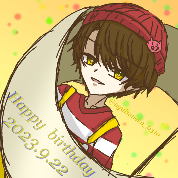 2日遅れましたがbirthdayイラストです