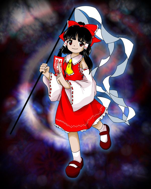 Reimu Hakurei in ZUN Style