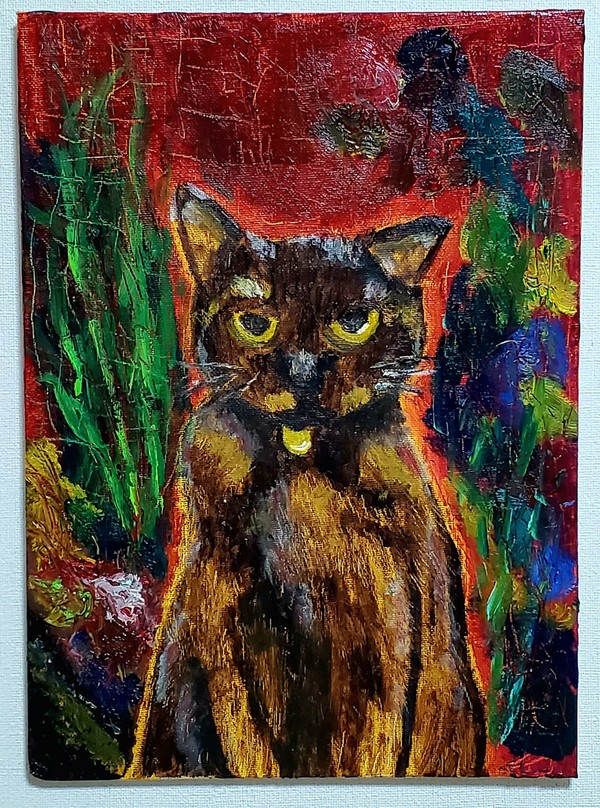 絵「サビ猫」