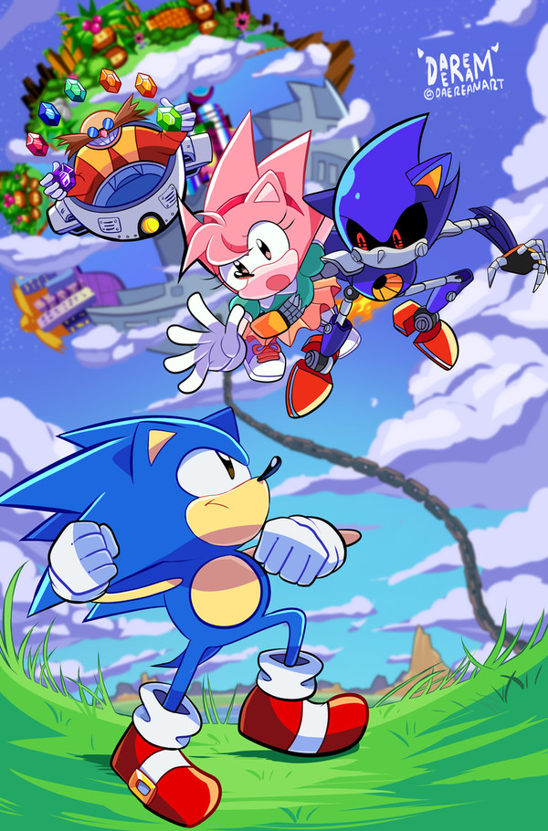 Sonic CD 30th Anniversary Art