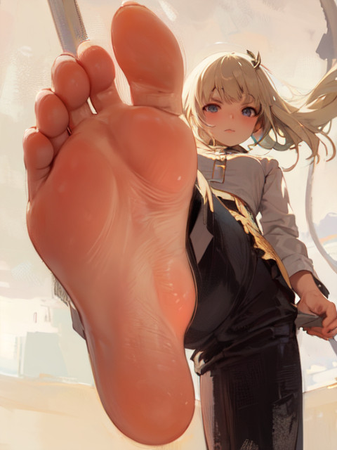 虫を見つけた女の子