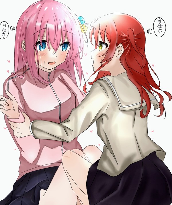 向かい合う２人は……
