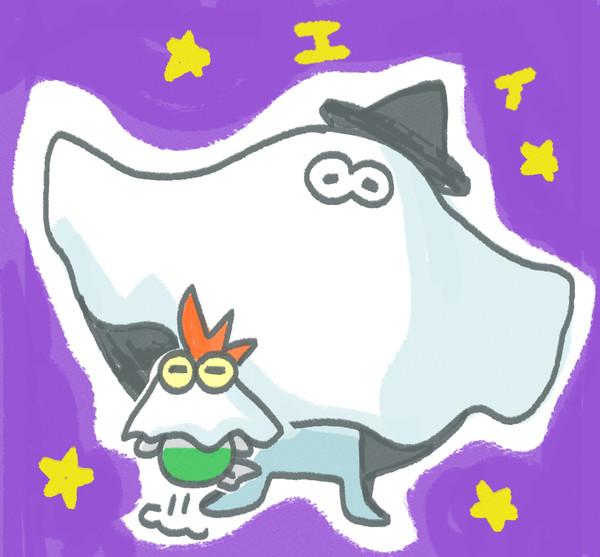 マンタローとコジャケのハロウィン