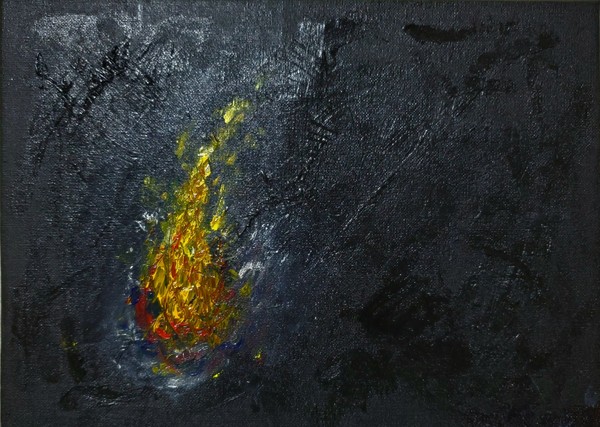 絵「灯火」