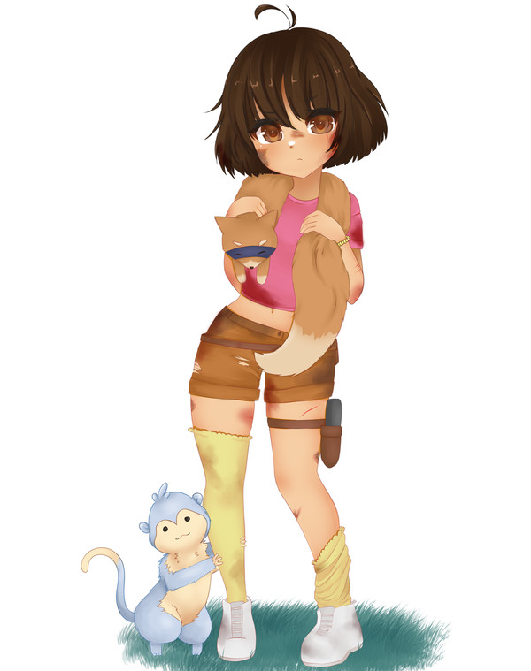 Inktober #11 -Wander (Dora)