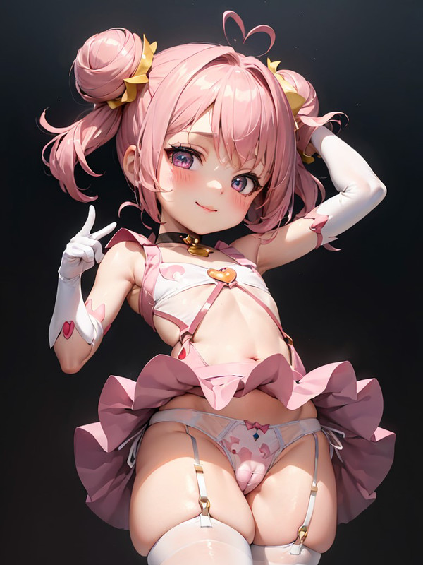 魔法少女、ピンク