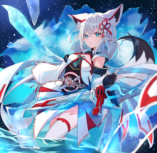 九尾の白狐