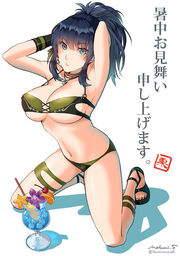 例の水着のレオナ