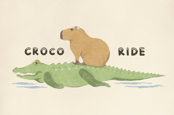 Capybara’s crocoride experience