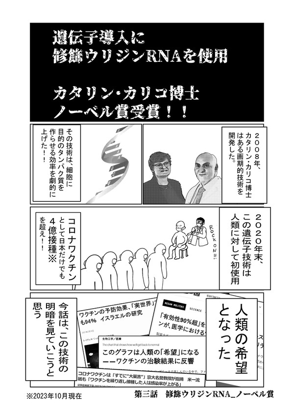 第三話　修飾ウリジンRNA_ノーベル賞受賞