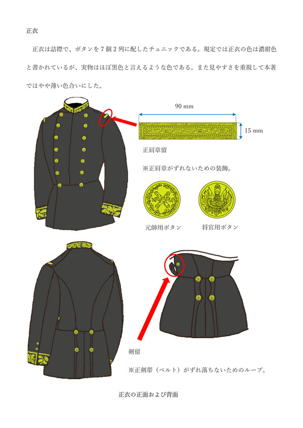 フランス陸軍1872年式将官大礼服（の一部）