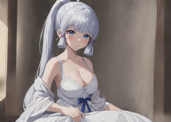 神里綾華　ホワイトドレス　3