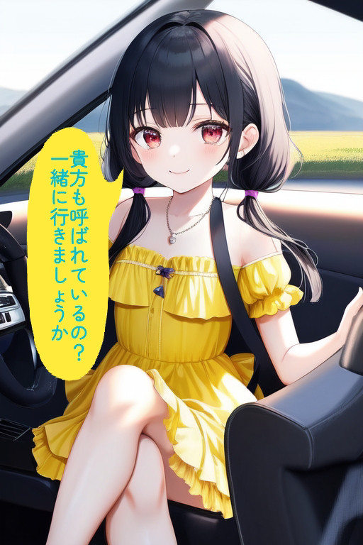 パーティーに向かうため自信満々のお嬢様(14歳)の運転で向かった