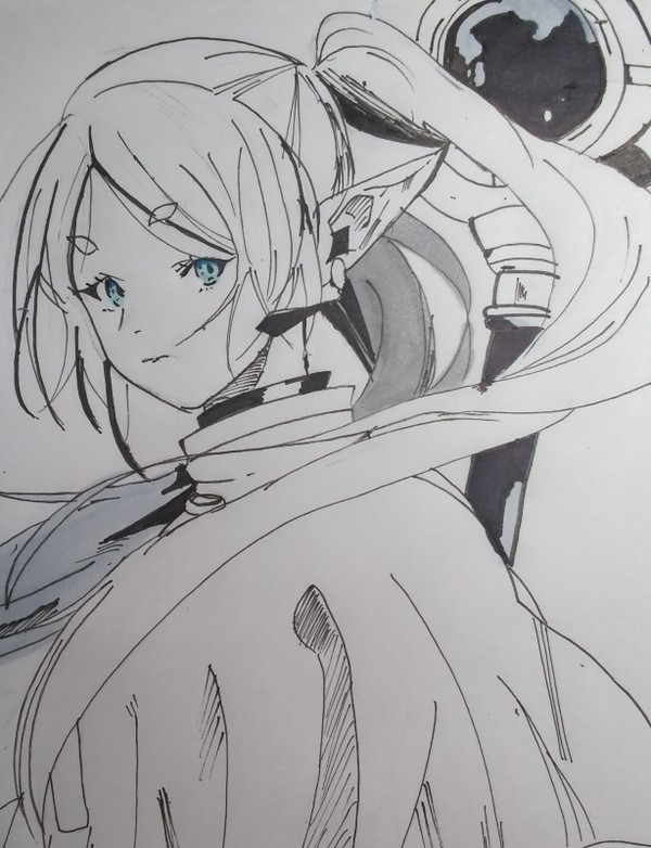 葬送のフリーレン模写